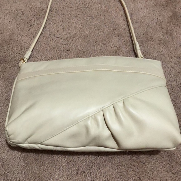 Vintage Beige Handbag Purse - Picture 2 of 4